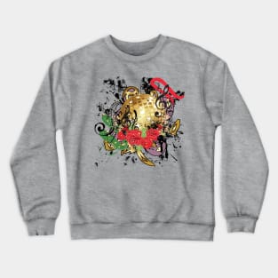 Grunge Gold Disco Ball Crewneck Sweatshirt